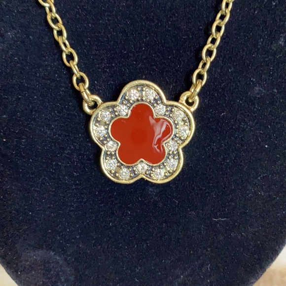 Heidi Daus “Easy Does It” Enamel & Crystal Necklace - Picture 2 of 4